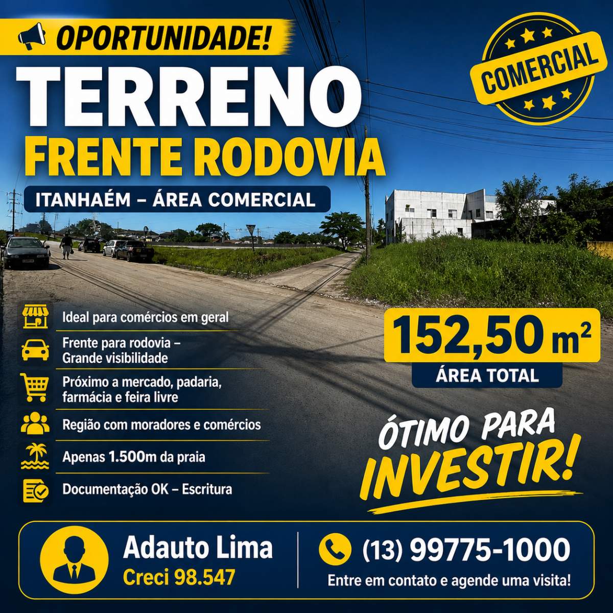 Terreno, 152 m² - Foto 1