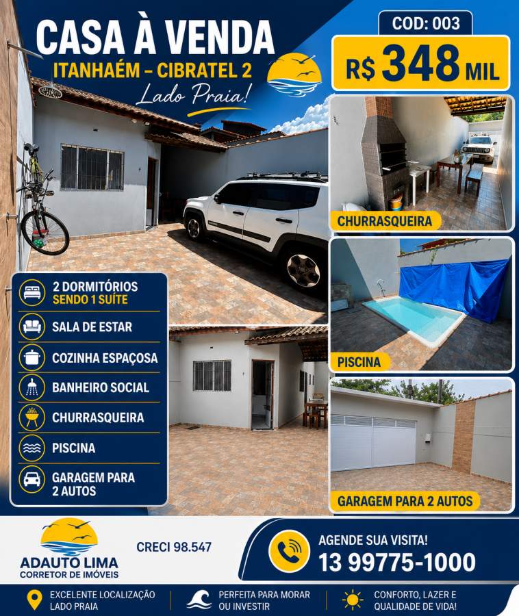 Casa, 2 quartos, 80 m² - Foto 1